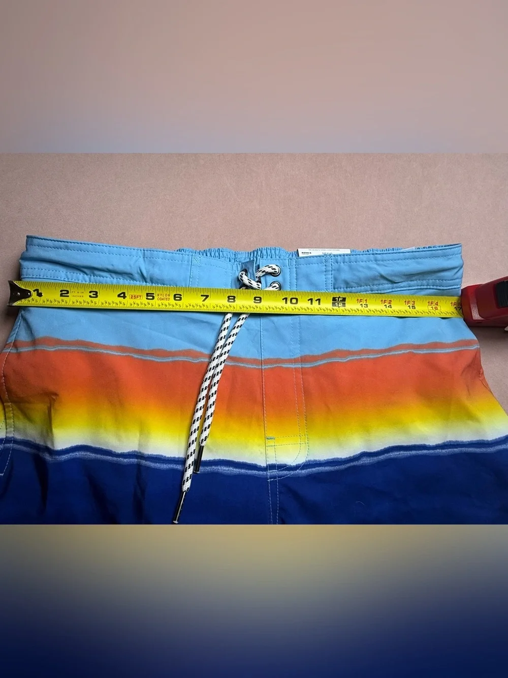 Sonoma Men's Board Short Multicolor Stripes Swim Trunks Bathing Suit Size M NWT